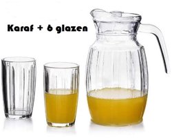 SOFIA Set van 2L kan- karaf en 6 glazen, 6x310ml