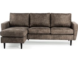 Sofien 3-zitsbank stof links/rechts taupe