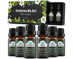 Soft & Silky - Etherische Olie - 6 stuks - 100% natuurlijk - Geschikt voor huid - Diffuser - Voetenbad - Sauna - Essentiële - Geur - olie - Oliën