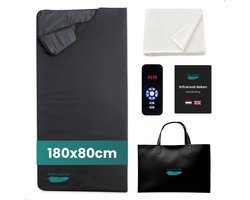 Soft & Silky Infrarood deken - Leer - Sauna deken - Paneel - Warmte - Elektrische - Fibromyalgie - Verwarming - Infraroodlamp - Infraroodtherapie