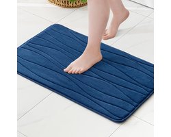 Soft Touch Badmat - Zacht & Antislip - 1 Stuk - Grijs - Fluweel & Traagschuim