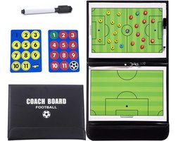 Sogiol® Voetbal Tactiekbord opvouwbaar magnetisch voetbaltactiekbord voor trainers met stift - wisser en magnetische markers - geschikt voor beginners
