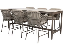Soho Capalbio high dining tuinset 220x75xH95 cm 7 delig keramiek terre 4 Seasons Outdoor
