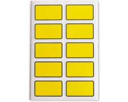 Soho Diepvriesetiketten 35 X 21 Mm Geel 5 Vellen á 50 Stuks