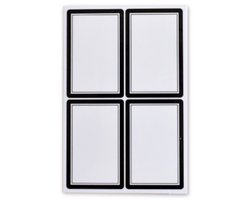 SOHO Schooletiketten - 35x52mm - Wit/zwart - 20 Labels