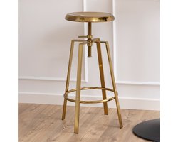 Sohome Barkruk Rahul Brass (zithoogte 67-87cm)