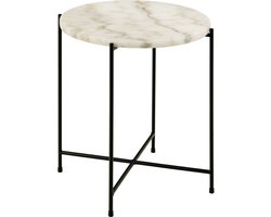 Sohome Bijzettafel Carolien Wit Marmer, Ø42cm - Rond