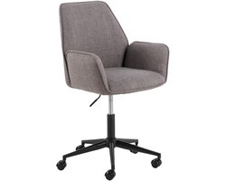 Sohome Bureaustoel Chelcee Structuurstof - Grijs/Bruin