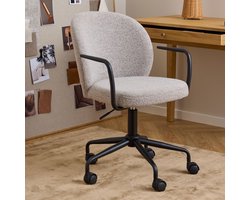 Sohome Bureaustoel Knox - Bouclé - Beige