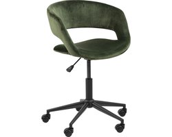 Sohome Bureaustoel Larell - Velvet - Forest Green
