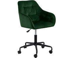 Sohome Bureaustoel Otto - Velvet - Forest Green