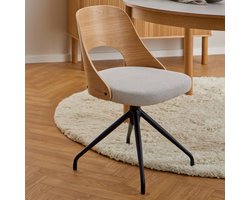 Sohome Draaibare Eetkamerstoel Brendan - Eiken - Beige