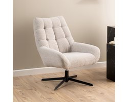 Sohome Draaifauteuil Shimika - Bouclé - Beige