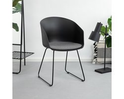 Sohome Eetkamerstoel / kuipstoel - set van 2 - Doris - zwart