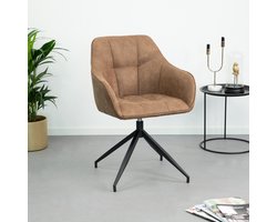 Sohome Eetkamerstoel Maricruz Draaibaar - Bruin