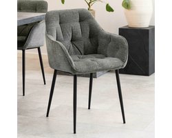 Sohome Eetkamerstoel - set van 2 - Otto - Stof - Antraciet