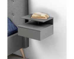 Sohome Hangend Nachtkastje Chauntel - met lade - Grijs