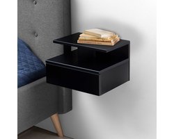 Sohome Hangend nachtkastje Chauntel - met lade - zwart