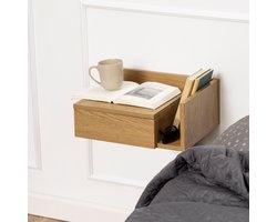 Sohome Hangend Nachtkastje Chauntel - met vakje - Naturel