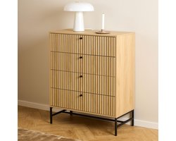 Sohome Ladekast Dashon Eikenlook, Met 4 laden - Naturel