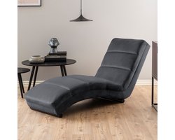Sohome Relaxfauteuil Joannie - Velvet - Donkergrijs