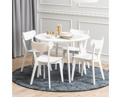 Sohome Ronde Eettafel Kennita - 105cm - Wit