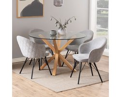 Sohome Ronde Eettafel Samona - Glas - 119cm