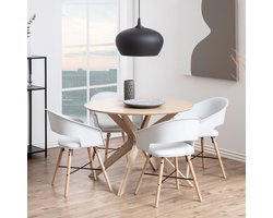 Sohome Ronde Eettafel Yedidya - 105cm Eiken - Naturel