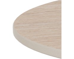 Sohome Ronde Salontafel Billye Keramiek in travertinlook, 70cm - Beige