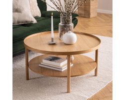 Sohome Ronde Salontafel Cuong Eiken, 80cm - Naturel