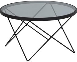 Sohome Ronde Salontafel Klye Glas 80cm - zwart