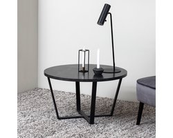 Sohome Ronde Salontafel Sheetal Zwart Marmerlook, Ø77cm