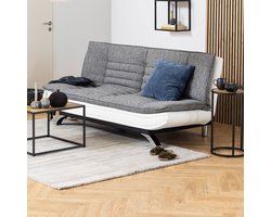 Sohome Slaapbank Anival - PU-leder / textiel - grijs