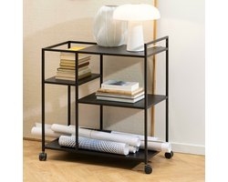 Sohome Trolley Joannie 78 x 85cm - zwart
