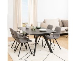 Sohome Uitschuifbare Eettafel Carling - Keramiek - 160/240 x 97cm