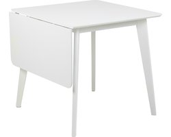 Sohome Uitschuifbare Eettafel Kennita - 80-120 x 80cm - Wit
