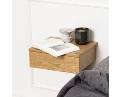 Sohome Zwevend Nachtkastje Nickelous Met 1 lade - Naturel