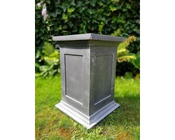 Sokkel zuil presentieblok display  50cm klassiek zilver | GerichteKeuze