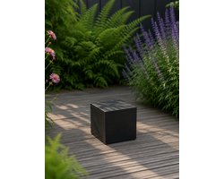 Sokkel / Zuil - Zwart - Light Cement - 20x20x20 cm
