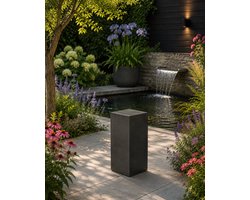 Sokkel / Zuil – Zwart – Light Cement – 40x20x20 cm