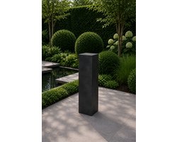 Sokkel / Zuil – Zwart – Light Cement – 65x20x20 cm