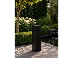 Sokkel / Zuil – Zwart – Light Cement – 80x20x20 cm