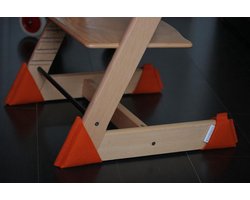 Sokkoo's Vloerbeschermers voor Tripp Trapp Kinderstoel, kleur Hip Oranje