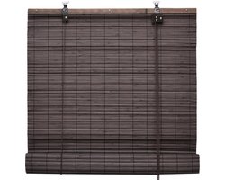Sol Royal rolgordijn bamboe 60x160 cm SolDecor B86 - rolgordijnen zonder boren - rolgordijnen lichtdoorlatend zonwering bamboo jaloezieën inclusieve klembeugels - Bruin