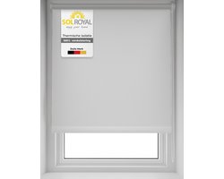 Sol Royal SolReflect T42 Thermisch rolgordijn verduisterend 40x160 cm witâ€“ - Gordijn voor Ramen Deuren met zilver coating - zonder boren