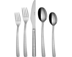 Sola Bali Bestekset 12 persoons - 100 delig - Zilverwit Premium Edelstaal 18/10 - Vaatwasserbestendig