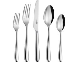 Sola Bestek Set Siena - 90 Delig Bestekset 9 Persoons - Signature collectie - Vaatwasserbestendig - Zilverwit Premium Edelstaal 18/10 RVS - Zilver