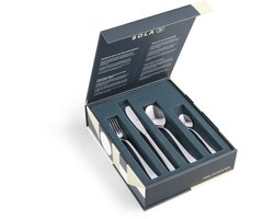 Sola Bestekset Valencia - 24 delig Bestekset 6 personen - Vaatwasserbestendig - Zilverwit Premium Edelstaal 18/10 - Zilver