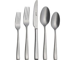 Sola Durban Vintage Bestekset - 50 delig - 6 personen - Vaatwasserbestendig - Zilverwit Premium Edelstaal 18/10 - Zilver