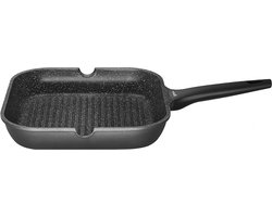 Sola Fair Cooking - Grillpan - Ø 28 cm - Zwart/wit- Geschikt voor alle warmtebronnen